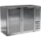 Beverage-Air Back Bar Refrigerator, Stainess Steel with 2 Glass Doors, 115V 48" BB48HC-1-G-S - alternate 1